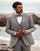 Western Suit - Trajes Para Hombres - Cowboy Formal Attire - Trajes De Novio - Light Gray
