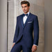 Western Suit - Trajes Para Hombres - Cowboy Formal Attire - Trajes De Novio - Navy