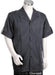 Men's Charcoal Tone Button Closure Short Sleeve Suit