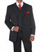 Men'S 1920'S 30'S Fashion Look Available In 2 Or Three ~ 3 Buttons Vested Pinstripe ~ Stripe 3 Piece Suits With Vest Bold Chalk Stripe Black/White