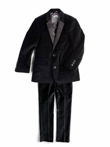 Men'S 2 Button Black Velvet Men'S Blazer Jacket