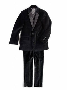 Men'S 2 Button Black Velvet Men'S Blazer Jacket