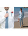 Men'S Beach Wedding Attire Suits Menswear Light Blue $199