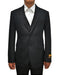 Men'S Black 2 Button Vested 3 Piece Suit