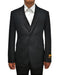Men'S Black 2 Button Vested 3 Piece Suit