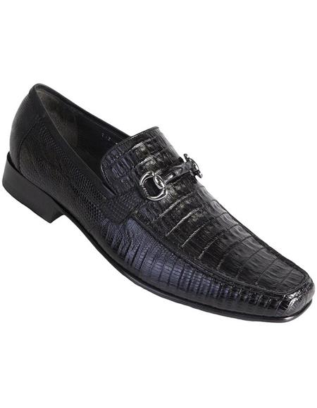 Los Altos Genuine Caiman Belly & Lizard Slip On Men main image 4