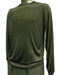 Men'S Black Rayon/Poly Mock Neck Shirt