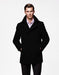 Men'S Black Six Button Double Breasted Cheap Priced Mens Wool Peacoat Jacket