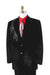 Men'S Black Velvet Rhinestone Entertainer Suit Velour Men'S Blazer Jacket