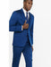 Men'S Bright Blue Shawl Lapel Tuxedo Suit