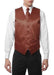Men'S Brown Five Button Wedding Vest ~ Waistcoat & Tie