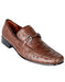 Men'S Brown Genuine Ostrich Slip On By Los Altos
