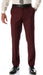 Men'S Burgundy Slim Fit Flat-Front Men'S Dress Pants - Cheap Priced Dress Slacks For Men On Sale