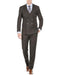 Men'S Double Breasted Suit Slim Fit Bold Stripe Black Peak Lapel Suit