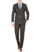 Men'S Double Breasted Suits Slim Fit Bold Stripe Black Peak Lapel Suit