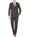 Men'S Double Breasted Suits Slim Fit Bold Stripe Black Peak Lapel Suits