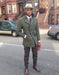 Men'S Olive Green Designer Men'S Wool Men'S Peacoat Sale Double Breasted Wool Fabric