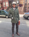 Men'S Olive Green Designer Men'S Wool Men'S Peacoat Sale Double Breasted Wool Fabric