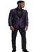 Men'S Purple Floral Pattern Fashion Blazer Perfect For Prom