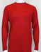 Men'S Red Shiny Long Sleeve Mock Neck Shirt