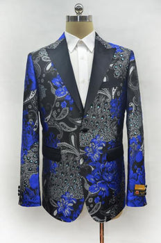 Men'S Royal Two Button Cheap Priced Designer Fashion Dress Casual Blazer On Sale Peak Lapel Prom Blazer