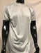Men'S Silver Silky Mock Neck Shirt