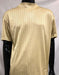 Men'S Tan Silky Rayon Mock Neck Shirt