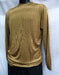 Men'S Tobacco Stripe Short Sleeve Mock Neck Shirt