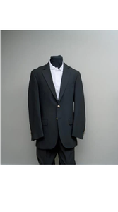 Men'S Black 2 Button Fashion Dress Casual Blazer