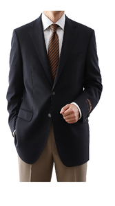 Men'S Black Extra Long And Regular Size Gabardine