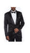 Men'S Black Tuxedo Jacket Fancy Designed Pattern Prom Wedding Blazer