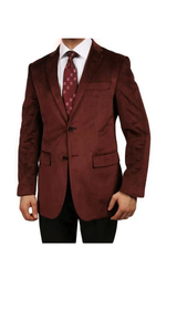 Men'S Burgundy ~ Maroon ~ Wine Luxurious Fully Lined Jacket