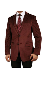 Men'S Burgundy ~ Maroon ~ Wine Luxurious Fully Lined Jacket