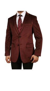 Men'S Burgundy ~ Maroon ~ Wine Luxurious Fully Lined Jacket