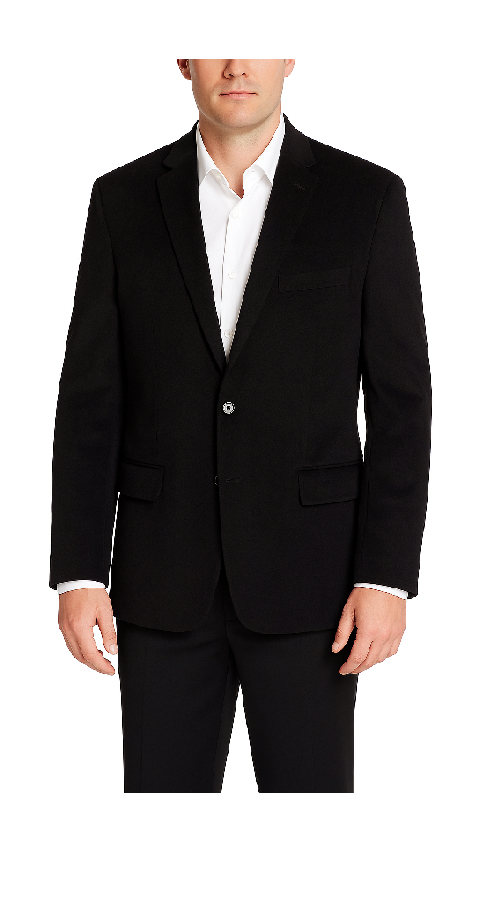 Men'S Corduroy Blazer Cotton Regular Fit Black