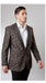 Men'S Designer Fashion Dress Casual Blazer Brown