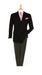 Men'S Double Breasted Suits Jacket Blazer Sportcoat Black Jacket