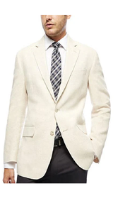Men'S Ivory ~ Cream ~ Off White 2 Button Blazer ~ Sport Coat & Dinner Jacket