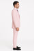 Men'S Pink Suit White Stripe ~ Pinstripe Seersucker Sear Sucker 2 Button Suit