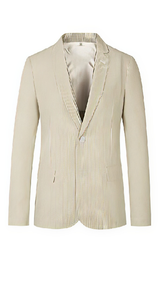 Men'S Two Button Medium Seersucker ~ Sear Sucker Beige Sport Coat Cheap Priced Blazer Jacket For Men Online