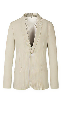 Men'S Two Button Medium Seersucker ~ Sear Sucker Beige Sport Coat Cheap Priced Blazer Jacket For Men Online