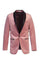 Men'S Velvet Tuxedo Blazer Slim Fit Pink With Black