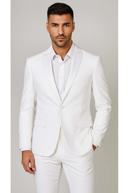 Men'S 1 Button White Cheap Priced Designer Fashion Dress Casual Blazer For Men On Sale Blazer Dinner Jacket Fashion Tuxedo For Men - Image 2