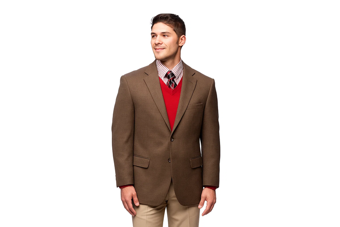 Men'S 2 Button Brown Cheap Priced Designer Fashion Dress Casual Blazer On Sale Blazer
