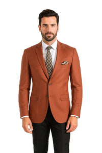 Men'S 2 Button Slim Fit Rust Cheap Priced Designer Fashion Dress Casual Blazer For Men On Sale Notch Collar Sport Coat Blazer