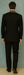 Men'S 2 Button White Peak Lapel Black Slim Fit Suit
