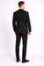 Men'S 3-Piece Black Bold White Chalk Bold Pinstripe Vested Cheap Priced Business Suit Clearance Sale