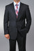 Men'S Black Pinstripe 2-Button Stripe ~ Flat Front Pants Regular Fit Cheap Priced Business Suits Clearance Sale