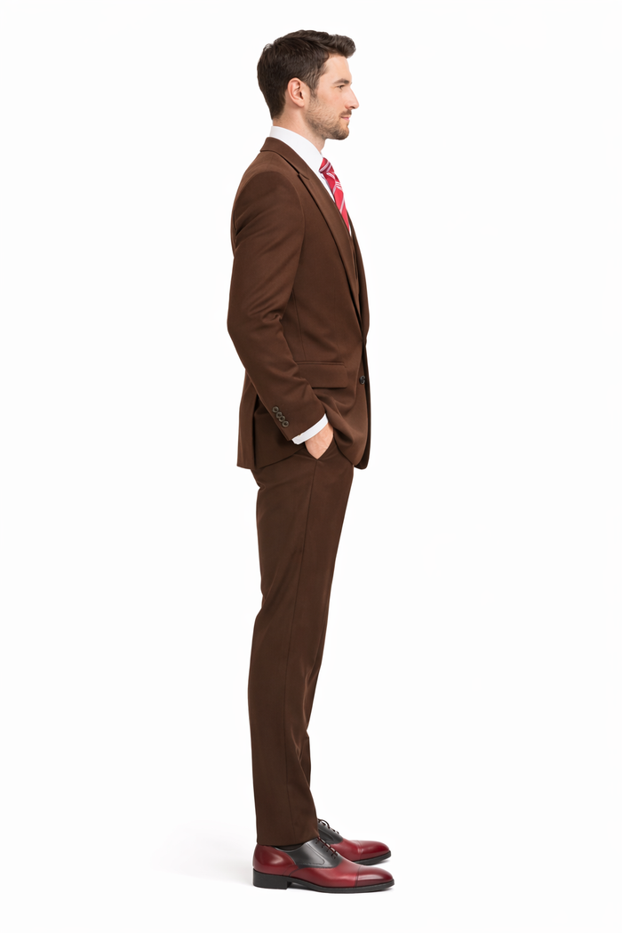 Men'S Dark Brown Traditional Steve Harvery Style ! Old Fashion