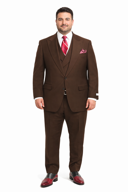 Men'S Dark Brown Traditional Steve Harvery Style ! Old Fashion